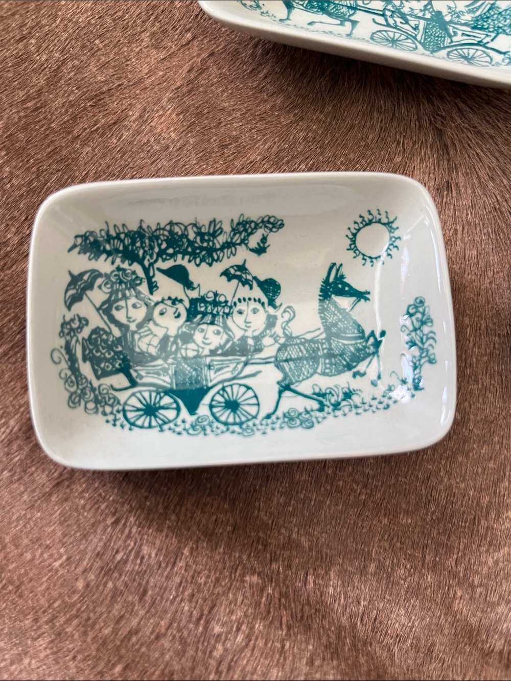 Nymolle Denmark by Bjorn Wiinblad Set of Trinket Dishes Hand Painted Porcelain - Picture 2 of 8